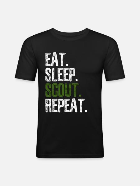 Scouting - Men's Slim Fit T-Shirt - black
