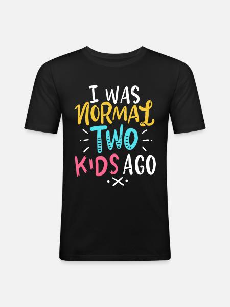 Mère mère - T-shirt près du corps Homme - noir