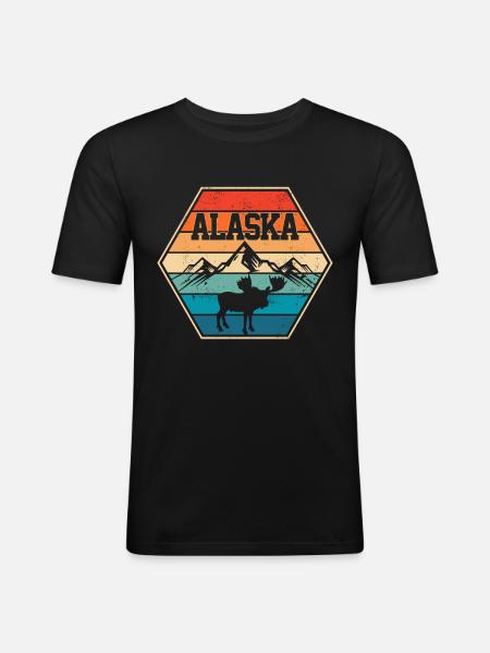 Alaska Alaska Alaska - Men's Slim Fit T-Shirt - black