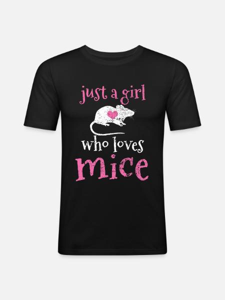 Mice Mouse - Men's Slim Fit T-Shirt - black