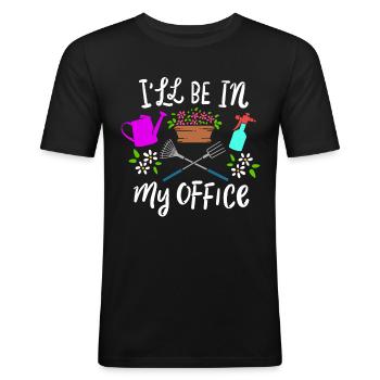 gardening - Men's Slim Fit T-Shirt - black - Front - Nik (191cm)