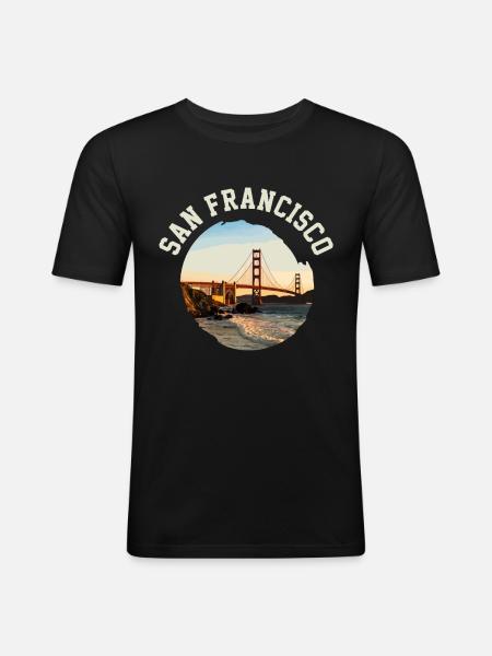 San Francisco - Men's Slim Fit T-Shirt - black
