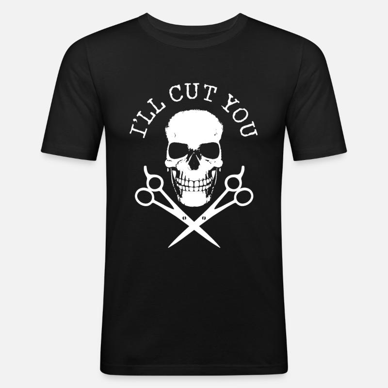Coiffeur Coiffeur Coiffeur Coiffeur - T-shirt près du corps Homme - noir