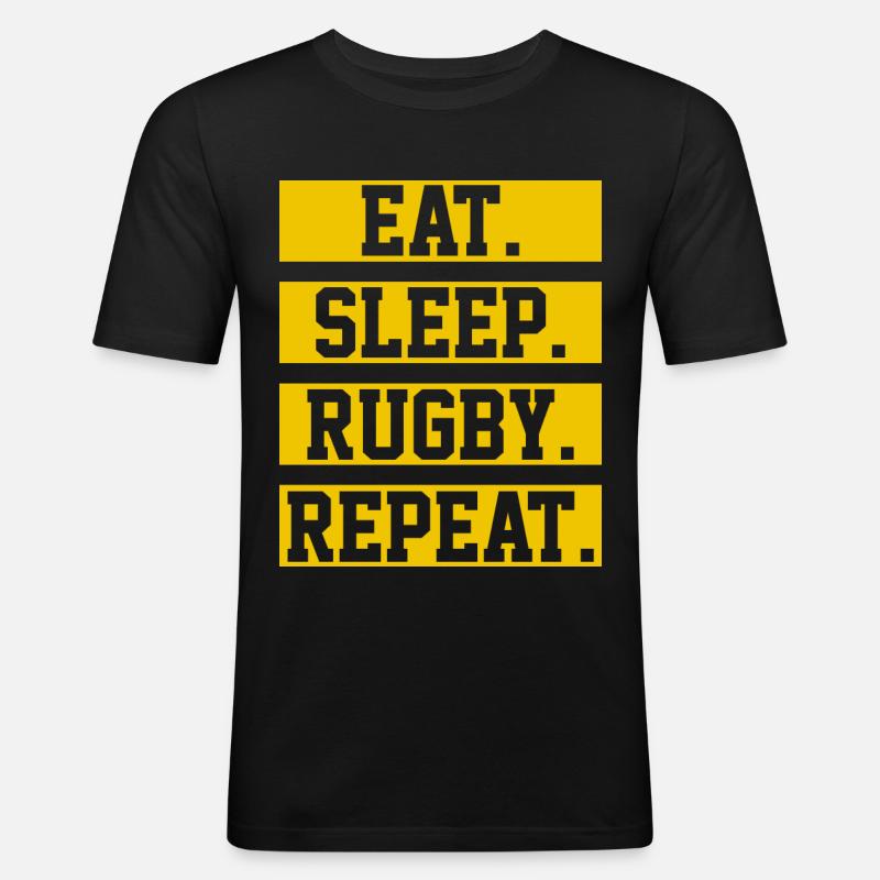 rugby - Men's Slim Fit T-Shirt - black