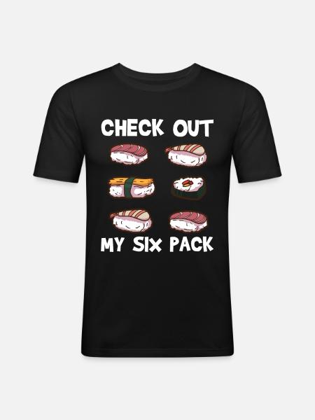 sushi - Men's Slim Fit T-Shirt - black