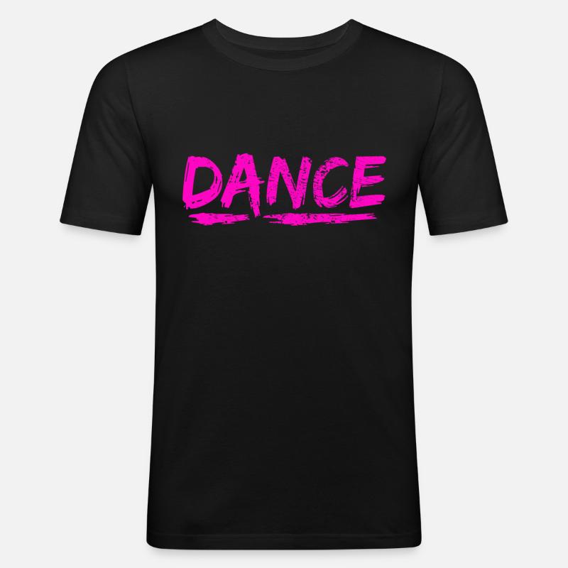 Tanzen - Männer Slim Fit T-Shirt - Schwarz