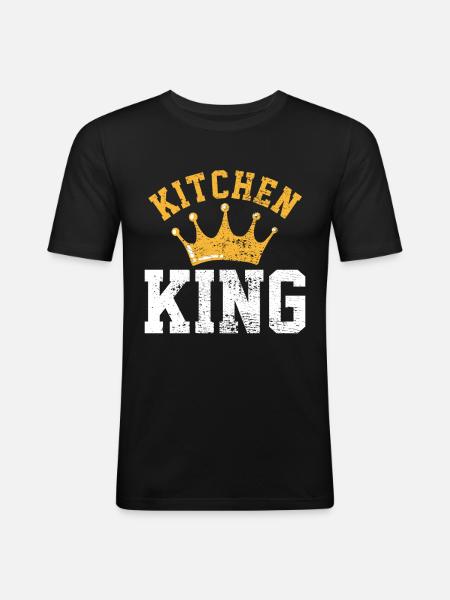Chef cook - Men's Slim Fit T-Shirt - black