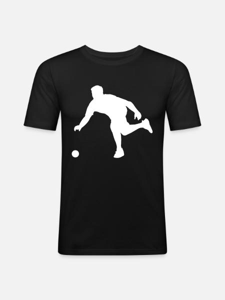 Bocce - T-shirt près du corps Homme - noir