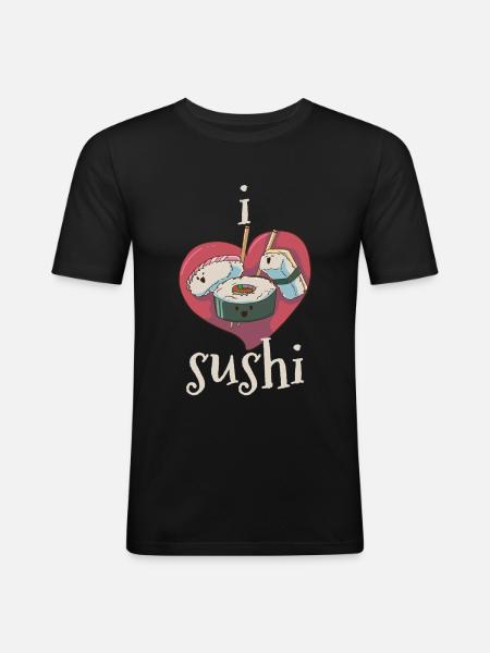 sushi - Men's Slim Fit T-Shirt - black
