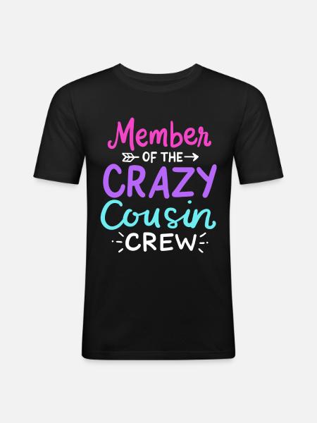 cousin - Men's Slim Fit T-Shirt - black