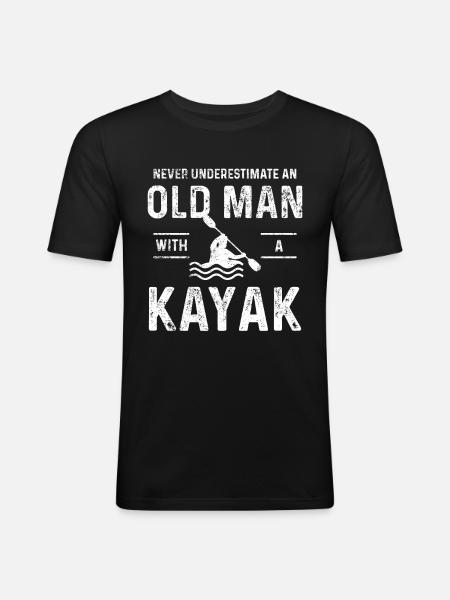 kayak - Men's Slim Fit T-Shirt - black