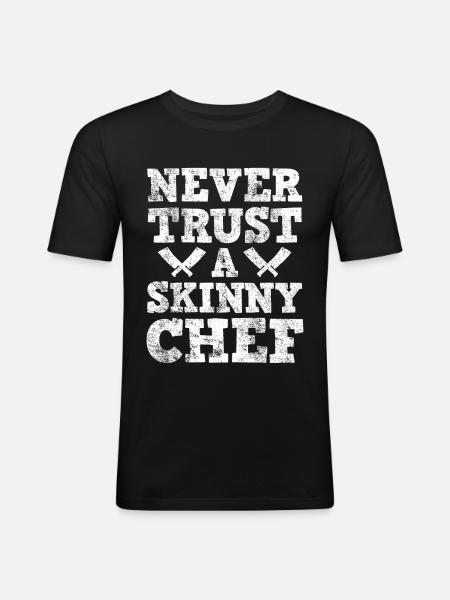 chef - Men's Slim Fit T-Shirt - black