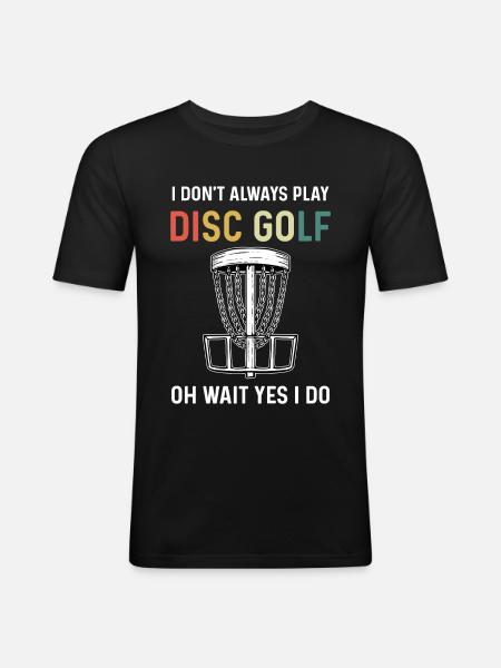 Disc Golf - Men's Slim Fit T-Shirt - black