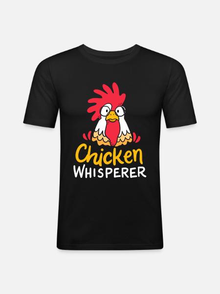 Chicken Chicken Farmer - Men's Slim Fit T-Shirt - black