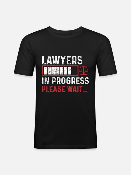 Law student - Men's Slim Fit T-Shirt - black
