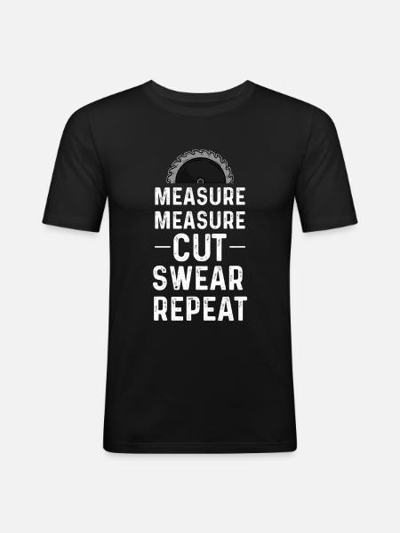 Carpenter carpentry - Men's Slim Fit T-Shirt - black