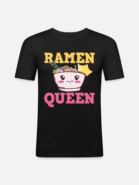 Ramen - Men's Slim Fit T-Shirt - black