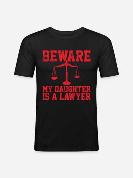 Avocat avocat - T-shirt près du corps Homme - noir