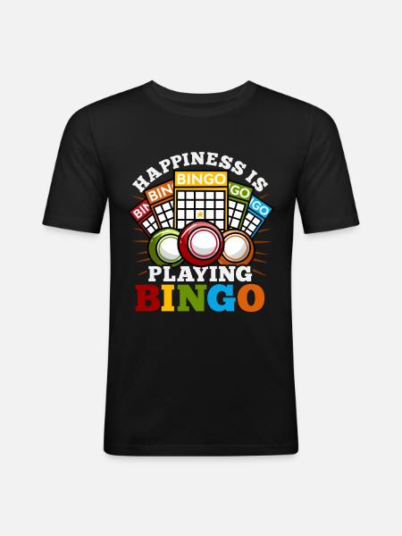 bingo - Men's Slim Fit T-Shirt - black