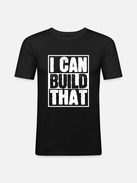 Menuisier Menuisier Menuisier - T-shirt près du corps Homme - noir