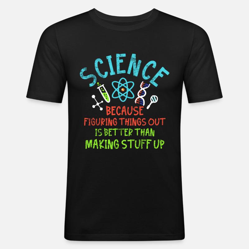 Science Science - Men's Slim Fit T-Shirt - black