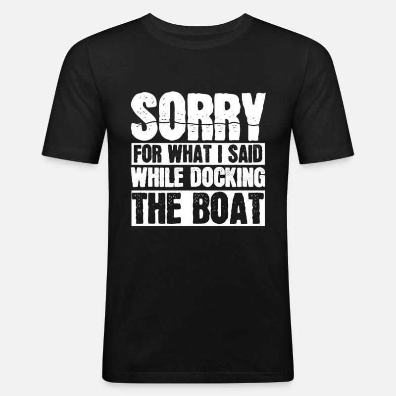 Boot - Männer Slim Fit T-Shirt - Schwarz