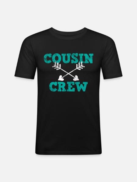 Cousins - Men's Slim Fit T-Shirt - black