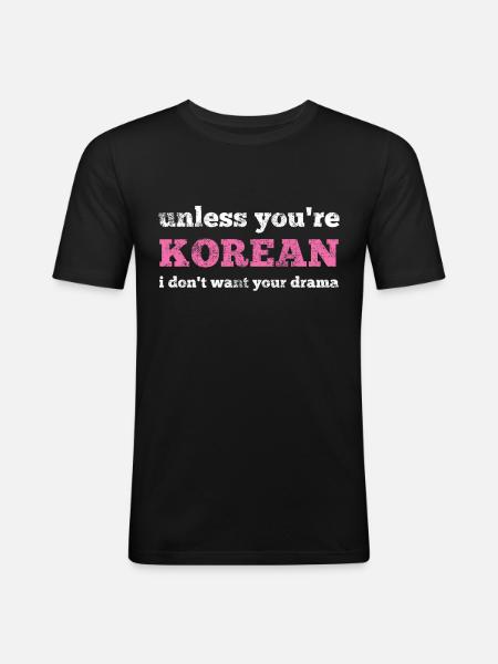 K-pop - Men's Slim Fit T-Shirt - black