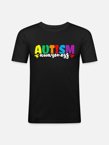 Autism - Men's Slim Fit T-Shirt - black