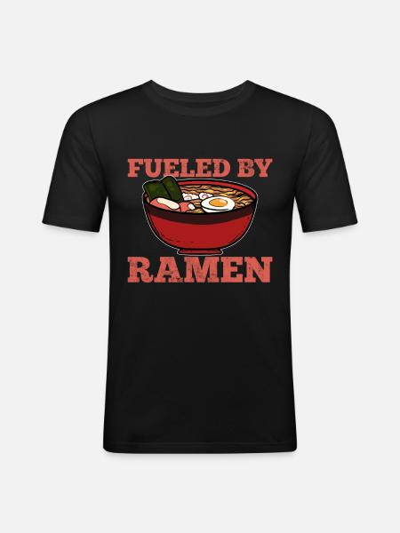 Ramen - Men's Slim Fit T-Shirt - black