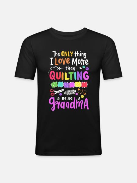 Quilting - Men's Slim Fit T-Shirt - black
