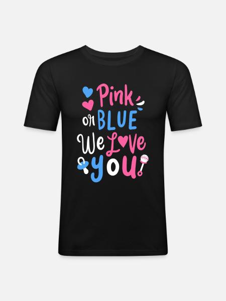 Fête de bébé - T-shirt près du corps Homme - noir