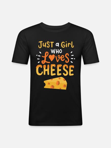 fromage - T-shirt près du corps Homme - noir