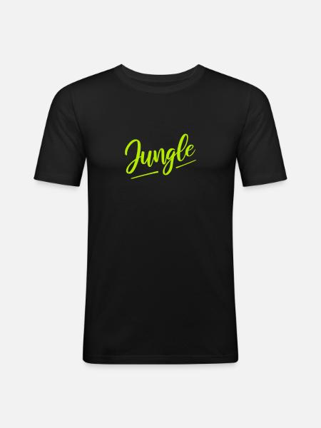 Jungle jungle - Men's Slim Fit T-Shirt - black