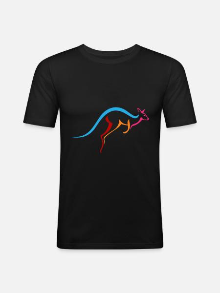 Kangaroo sport - Men's Slim Fit T-Shirt - black