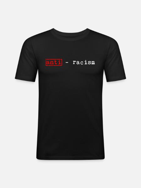 Anti-racism - Men's Slim Fit T-Shirt - black