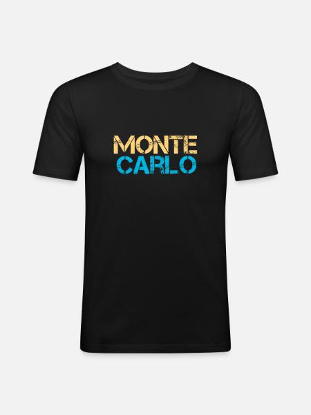 Monte Carlo - Men's Slim Fit T-Shirt - black