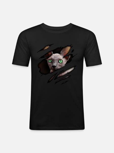 Sphynx cat in me - Men's Slim Fit T-Shirt - black
