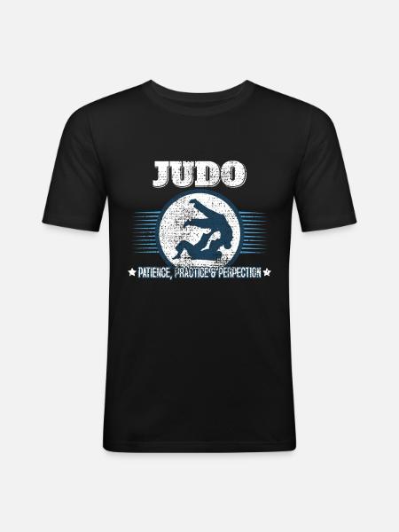 JUDO SHIRT - Men's Slim Fit T-Shirt - black