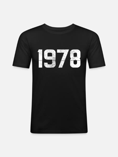 1978 - Men's Slim Fit T-Shirt - black