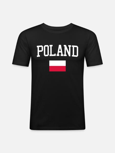 Polen Polen Polen - Männer Slim Fit T-Shirt - Schwarz