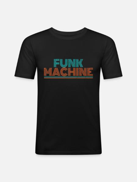 Funk 70s Soul Disco - Men's Slim Fit T-Shirt - black
