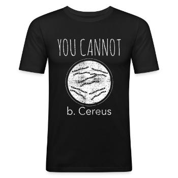 Bio Biologie Spruch Lustig - Männer Slim Fit T-Shirt - Schwarz - Vorne - Nik (191cm)