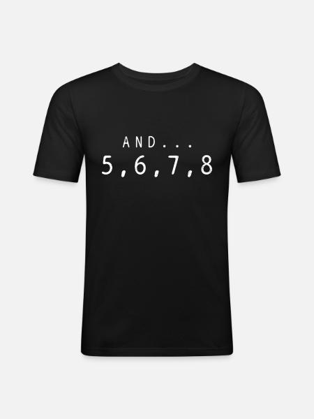 Country Dance - Men's Slim Fit T-Shirt - black