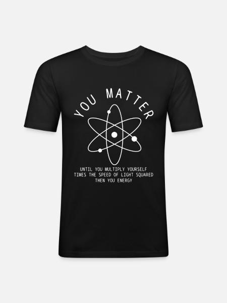 SCIENCE - Männer Slim Fit T-Shirt - Schwarz