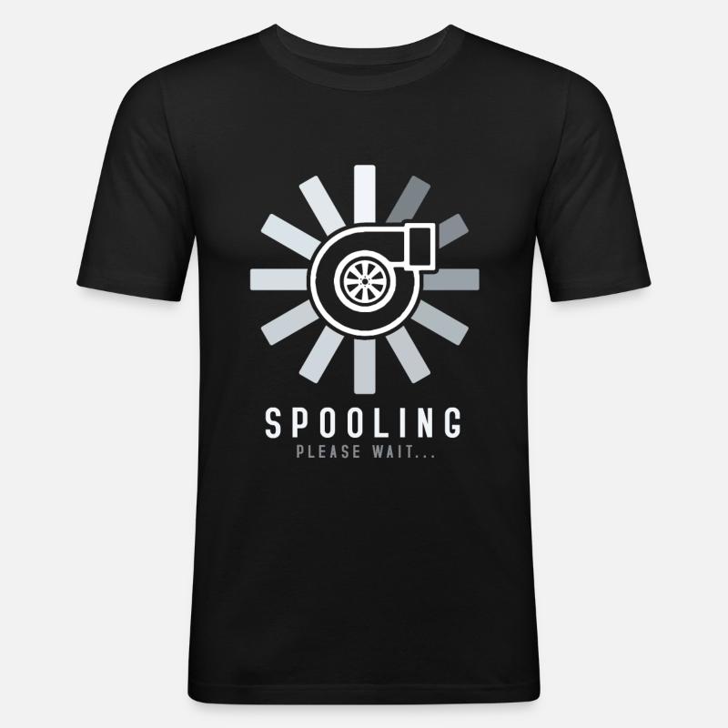 Turbo Boost Spooling - Men's Slim Fit T-Shirt - black