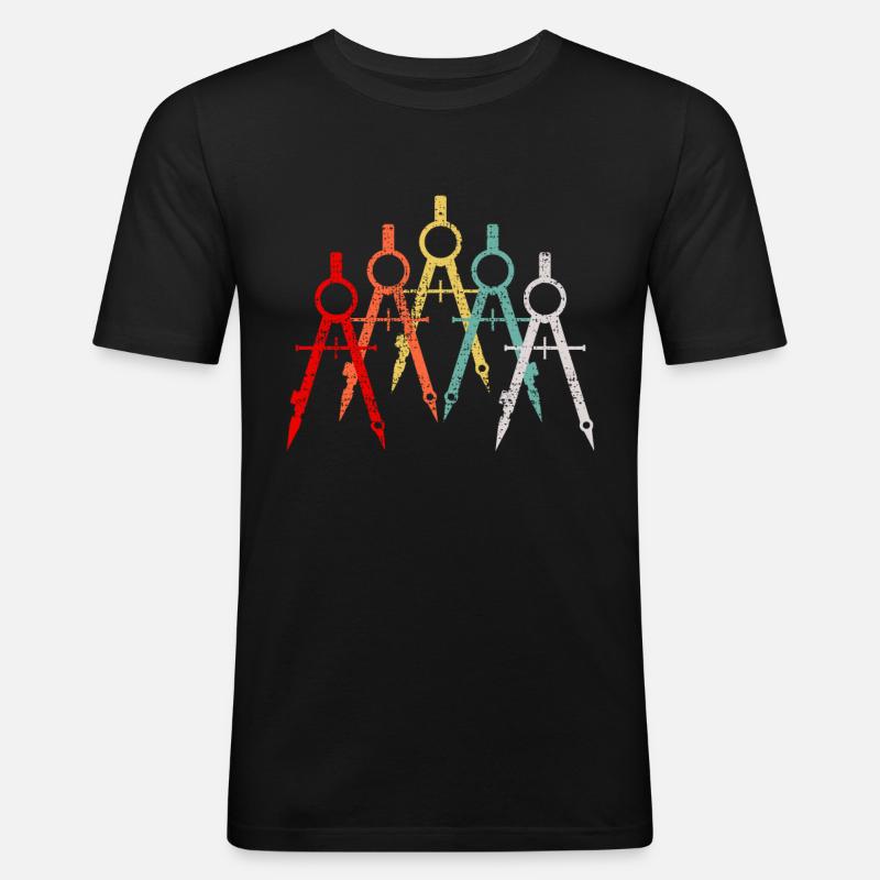 Architekt Geschenkidee - Männer Slim Fit T-Shirt - Schwarz