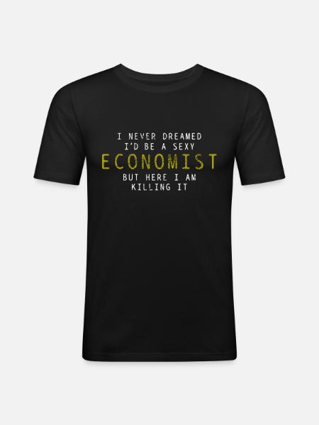 Økonom økonomi økonomi - Herre Slim Fit T-Shirt - sort
