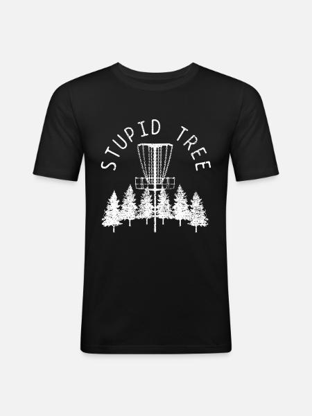 DISC GOLF PARK - T-shirt près du corps Homme - noir