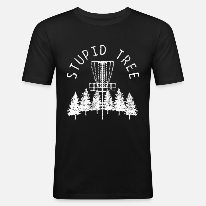DISC GOLF PARK - Männer Slim Fit T-Shirt - Schwarz